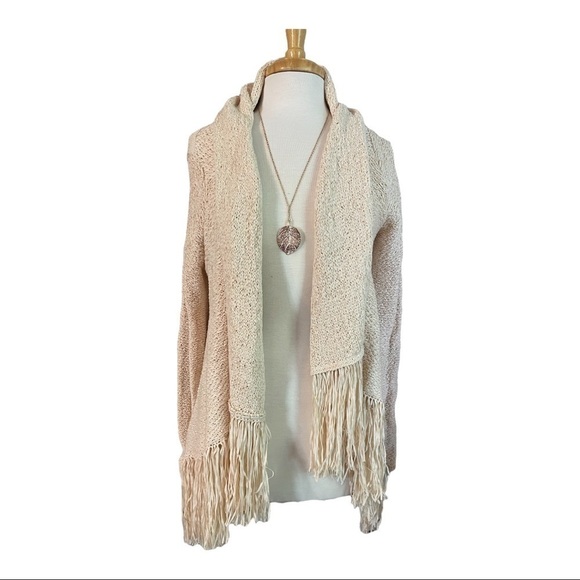 BCBGMaxAzria Sweaters - BCBG MaxAzria, fringe cardigan, EUC